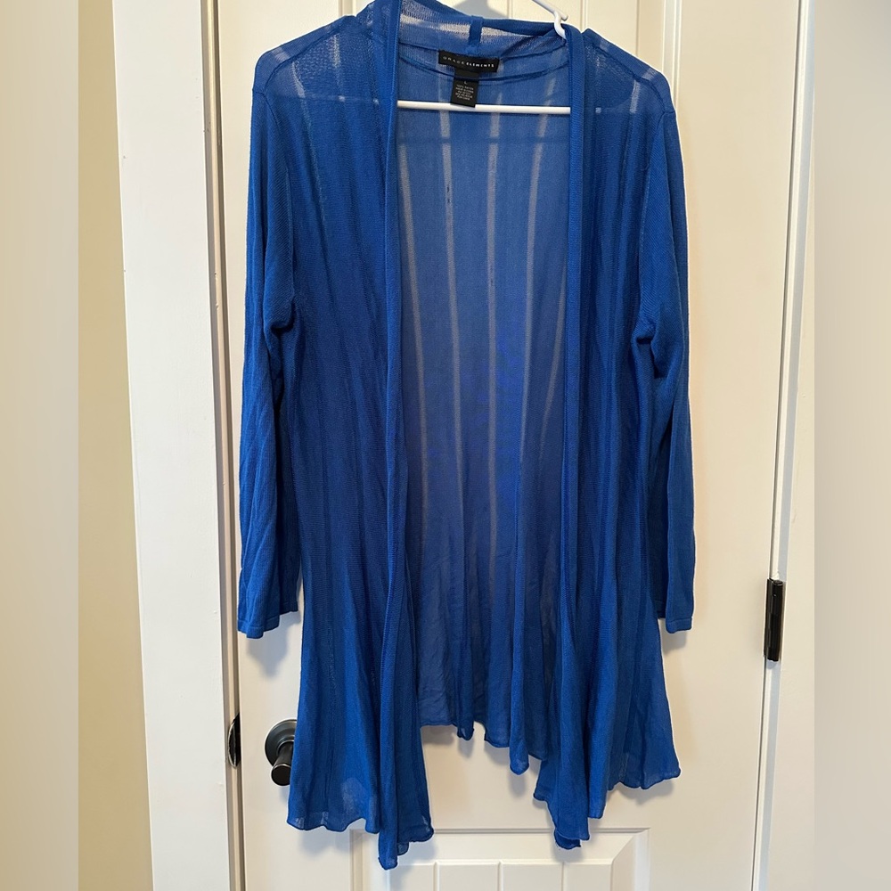 Gorgeous Grace Elements Periwinkle Wrap/Cardigan - image 1